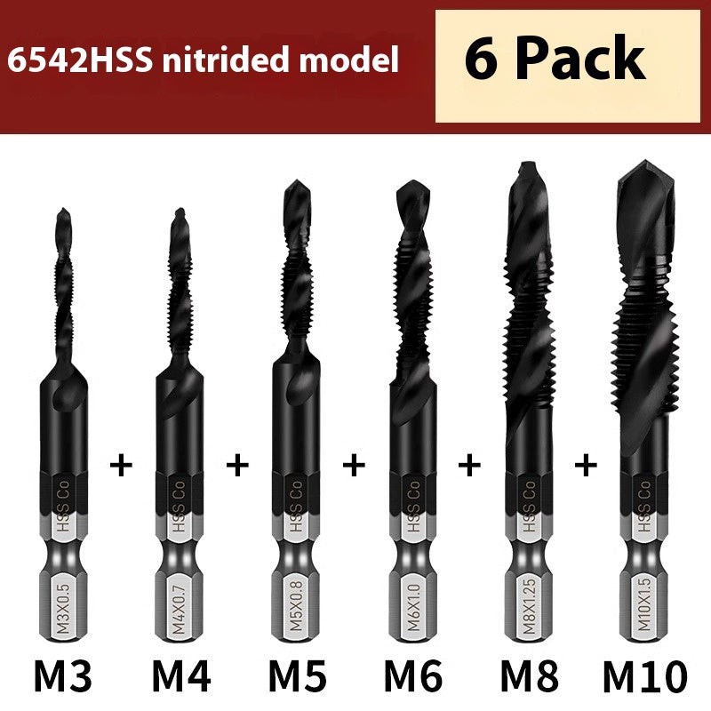1088-Composite taps drilling tapping drilling holes all-in-one tapping three-in-one self-tapping stainless steel tapping screws set of taps Shandong Denso Pricision Tools Co.,Ltd.